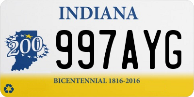 IN license plate 997AYG