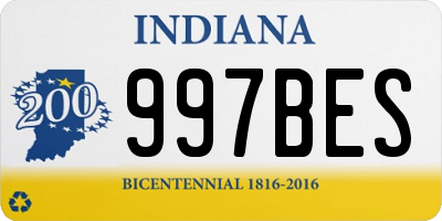 IN license plate 997BES