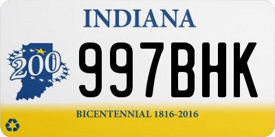 IN license plate 997BHK