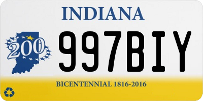 IN license plate 997BIY