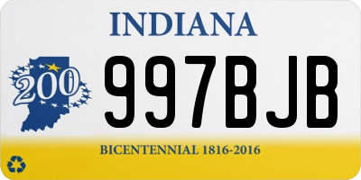 IN license plate 997BJB