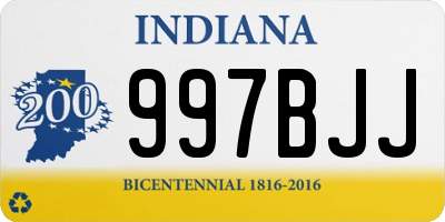 IN license plate 997BJJ