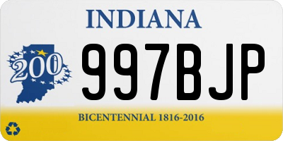 IN license plate 997BJP