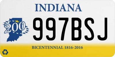 IN license plate 997BSJ