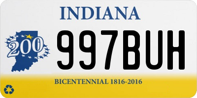 IN license plate 997BUH