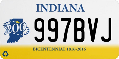 IN license plate 997BVJ