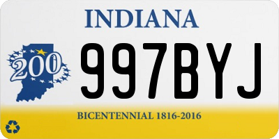 IN license plate 997BYJ