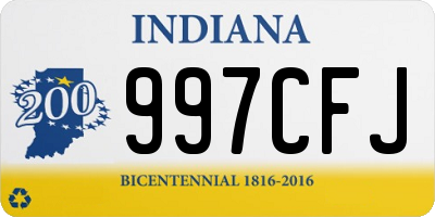 IN license plate 997CFJ