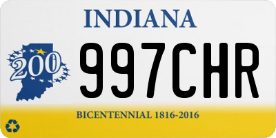 IN license plate 997CHR