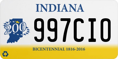 IN license plate 997CIO