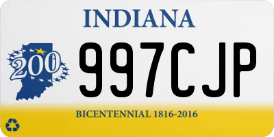 IN license plate 997CJP