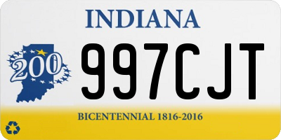 IN license plate 997CJT