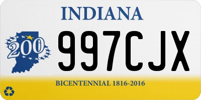 IN license plate 997CJX