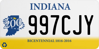 IN license plate 997CJY