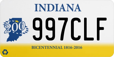 IN license plate 997CLF