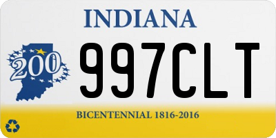 IN license plate 997CLT