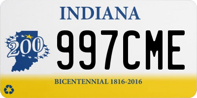 IN license plate 997CME