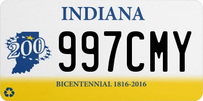 IN license plate 997CMY