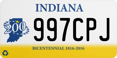 IN license plate 997CPJ