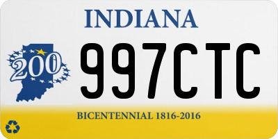 IN license plate 997CTC