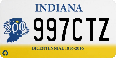 IN license plate 997CTZ