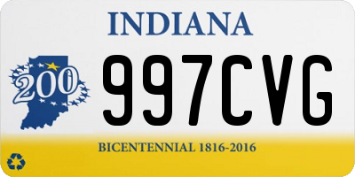 IN license plate 997CVG