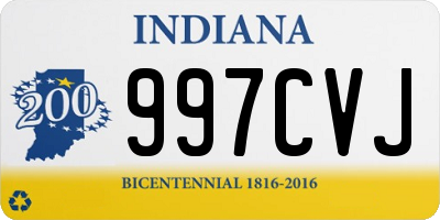 IN license plate 997CVJ