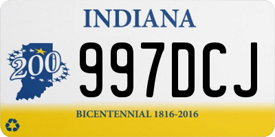 IN license plate 997DCJ