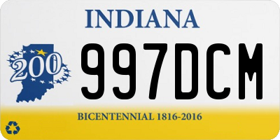 IN license plate 997DCM