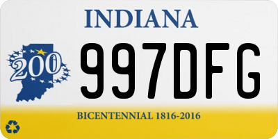 IN license plate 997DFG