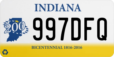 IN license plate 997DFQ