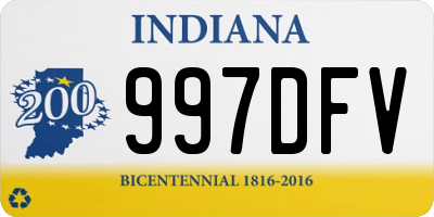 IN license plate 997DFV