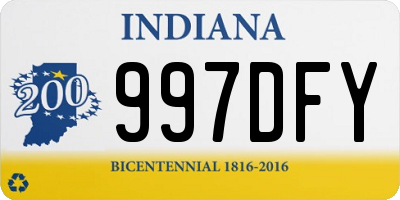 IN license plate 997DFY