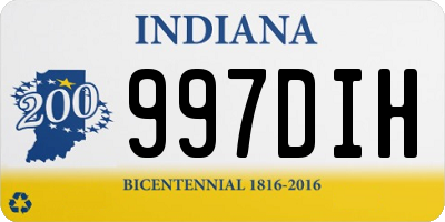 IN license plate 997DIH