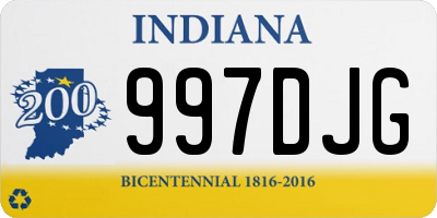 IN license plate 997DJG