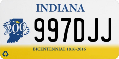 IN license plate 997DJJ