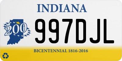 IN license plate 997DJL