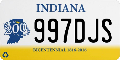 IN license plate 997DJS