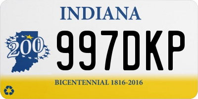 IN license plate 997DKP