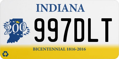 IN license plate 997DLT