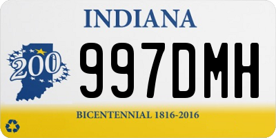 IN license plate 997DMH