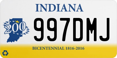 IN license plate 997DMJ