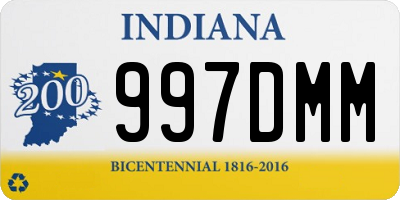 IN license plate 997DMM