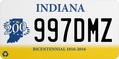 IN license plate 997DMZ