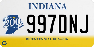 IN license plate 997DNJ