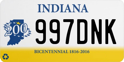 IN license plate 997DNK