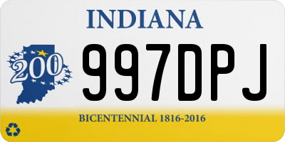 IN license plate 997DPJ