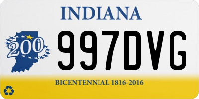 IN license plate 997DVG