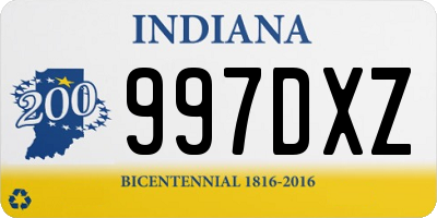 IN license plate 997DXZ