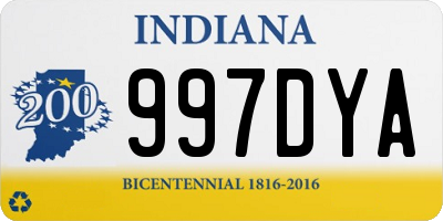 IN license plate 997DYA